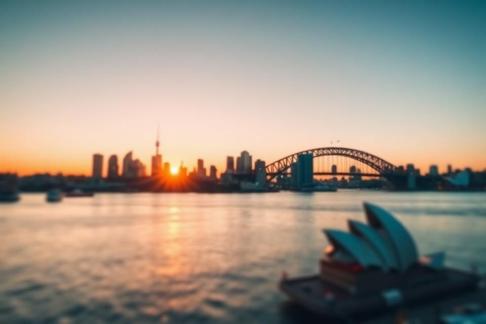 Sydney city skyline at dusk representing local businesses across the region